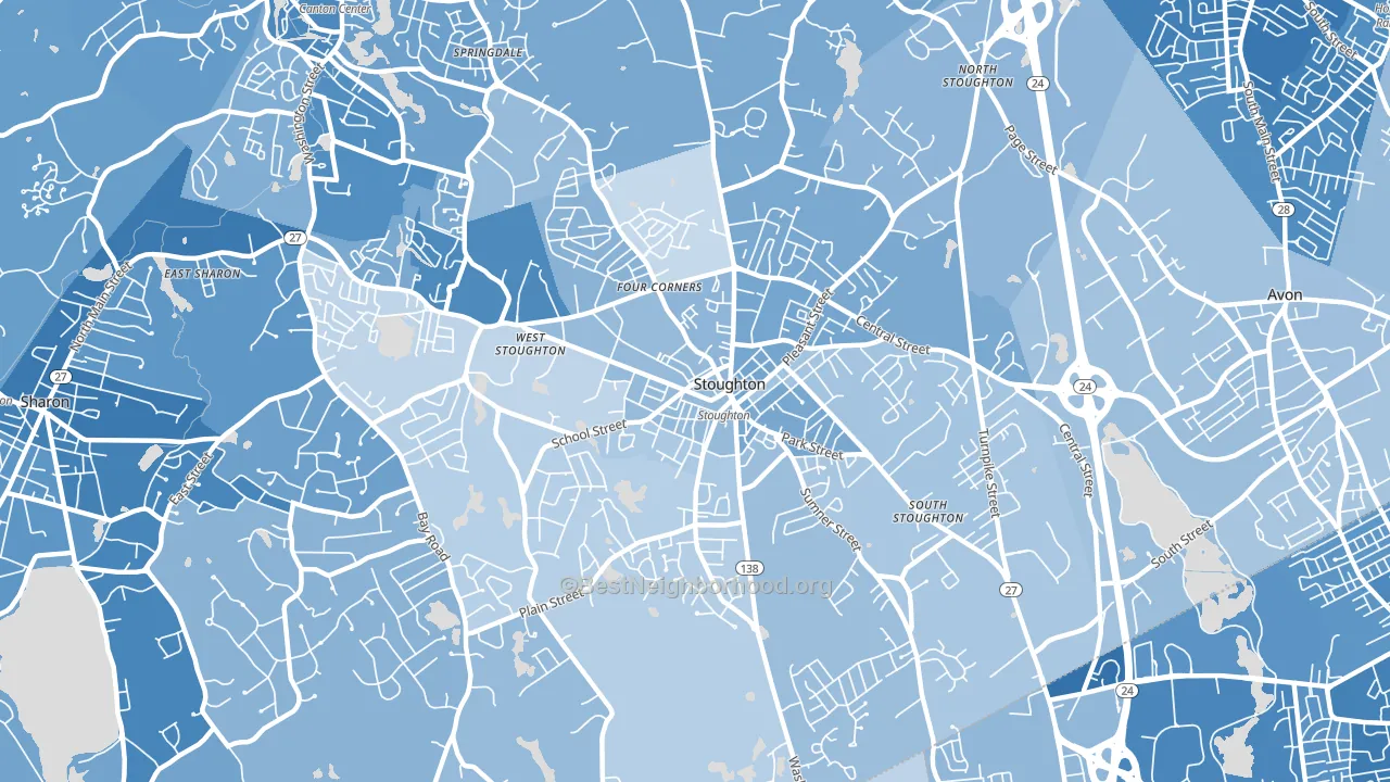 02072, MA block-group political-lean map