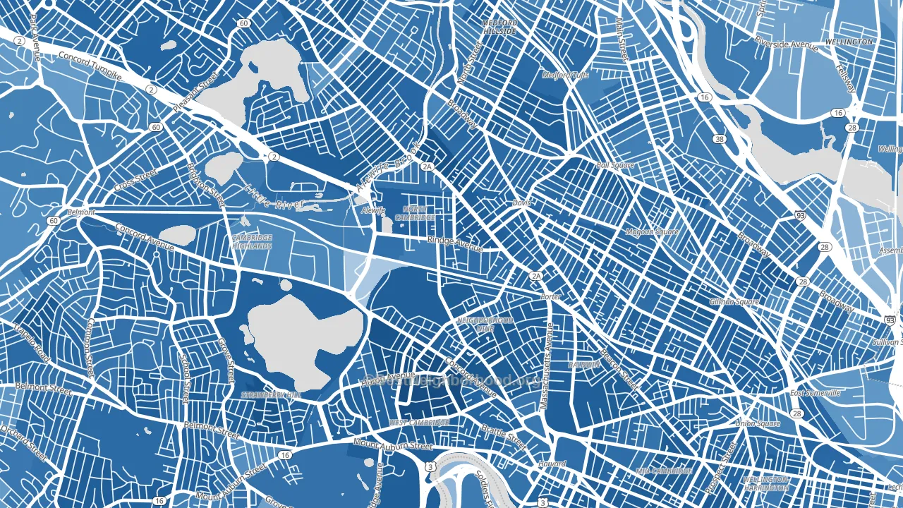 02140, MA block-group political-lean map