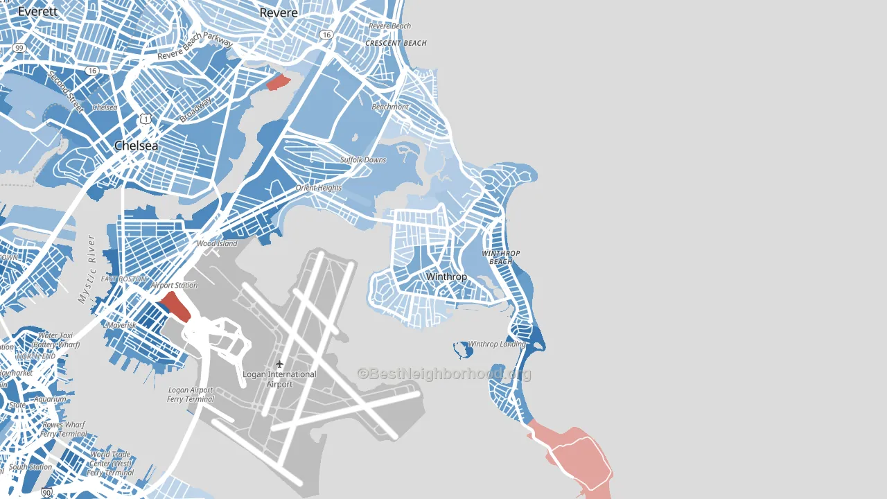 02152, MA block-group political-lean map