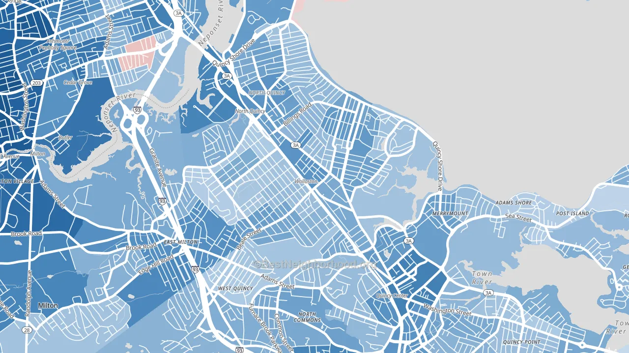 02170, MA block-group political-lean map