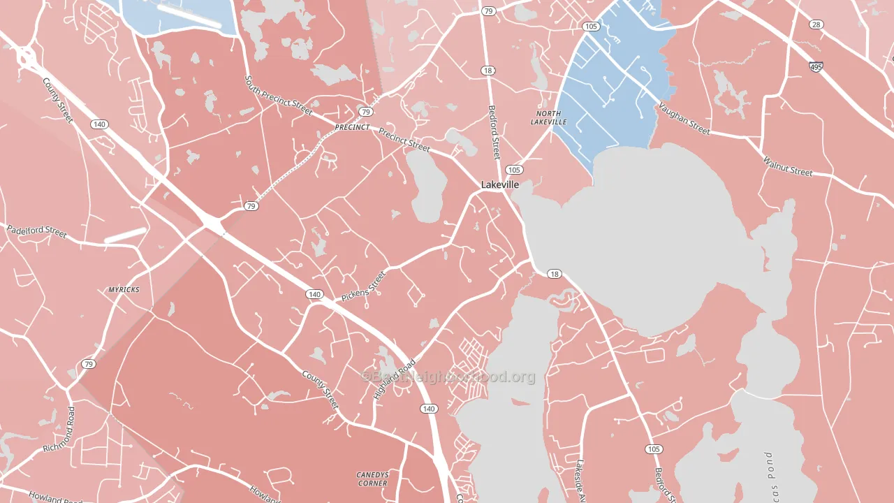 02347, MA block-group political-lean map