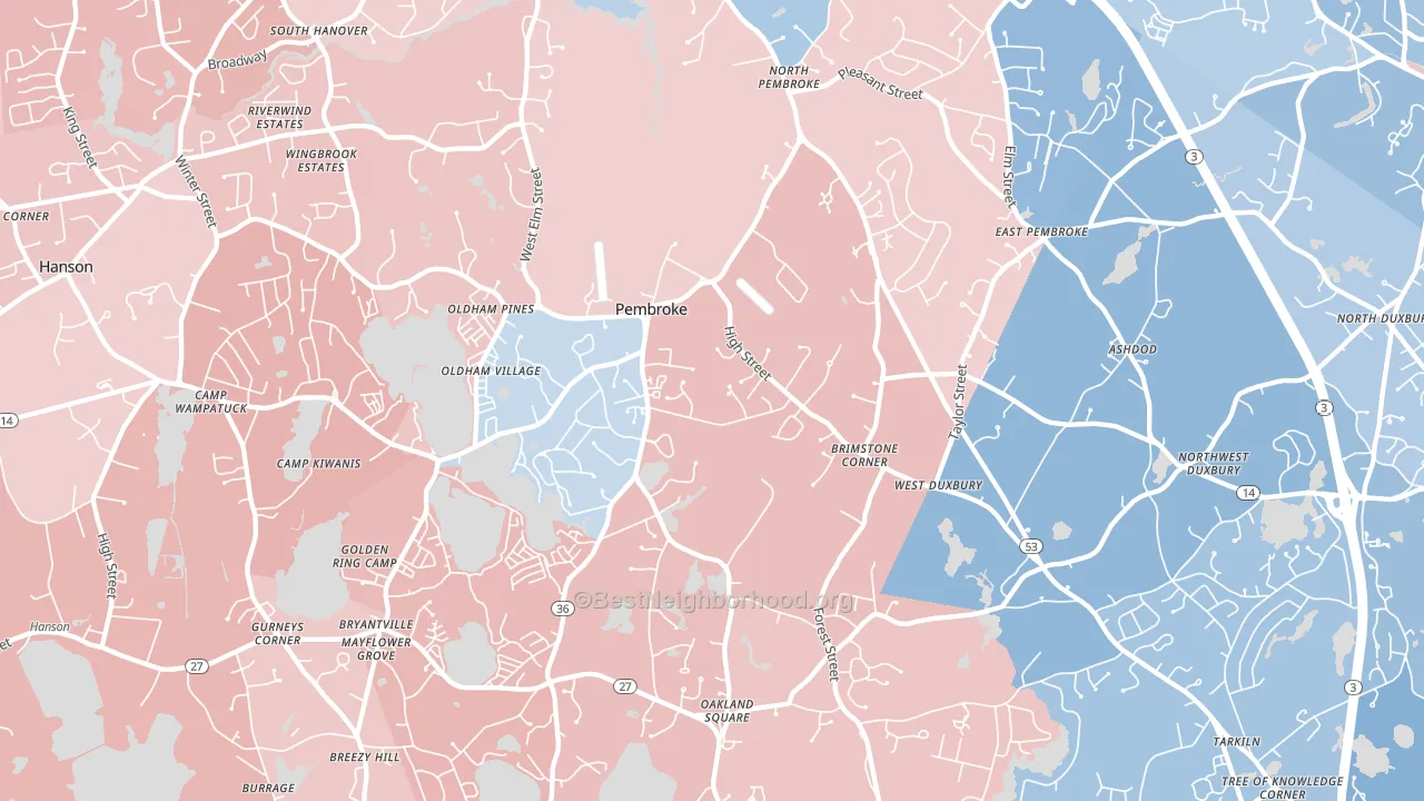 02359, MA block-group political-lean map