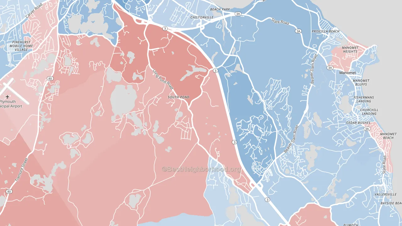 02360, MA block-group political-lean map