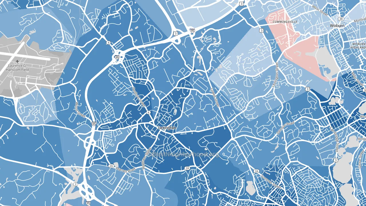 02420, MA block-group political-lean map