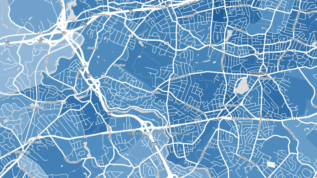 02468, MA block-group political-lean map
