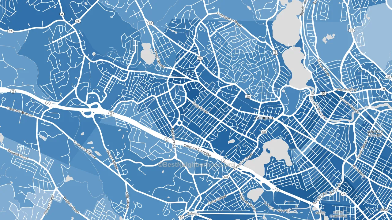 02476, MA block-group political-lean map