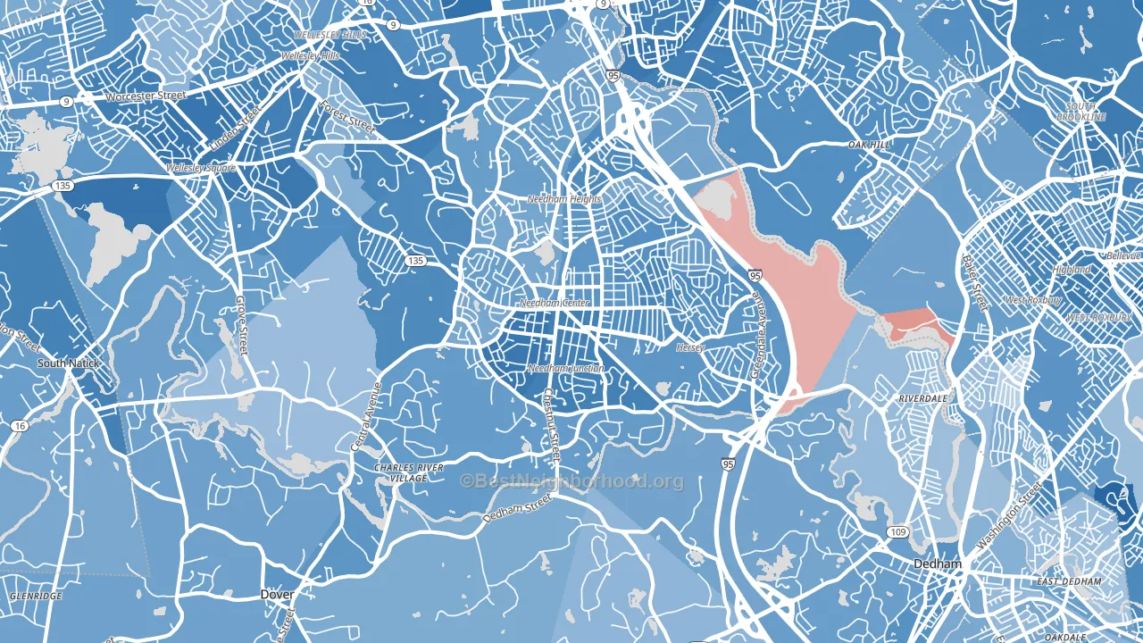 02492, MA block-group political-lean map