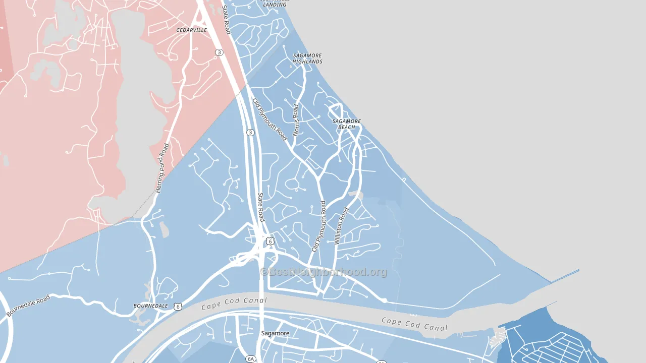 02562, MA block-group political-lean map