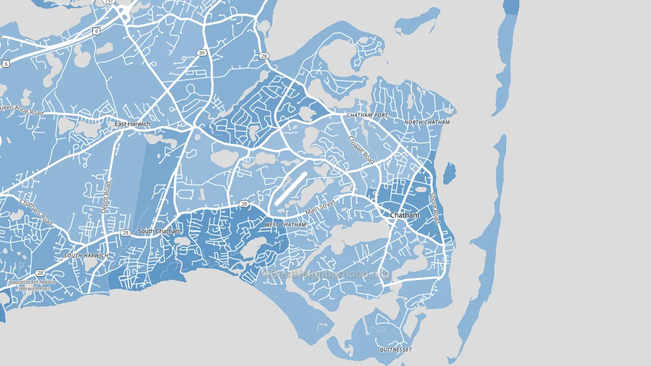 02633, MA block-group political-lean map