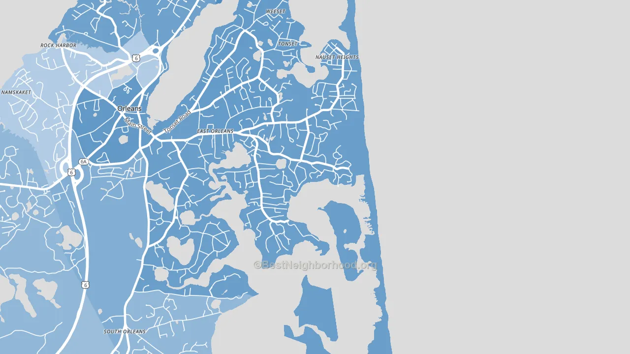 02643, MA block-group political-lean map