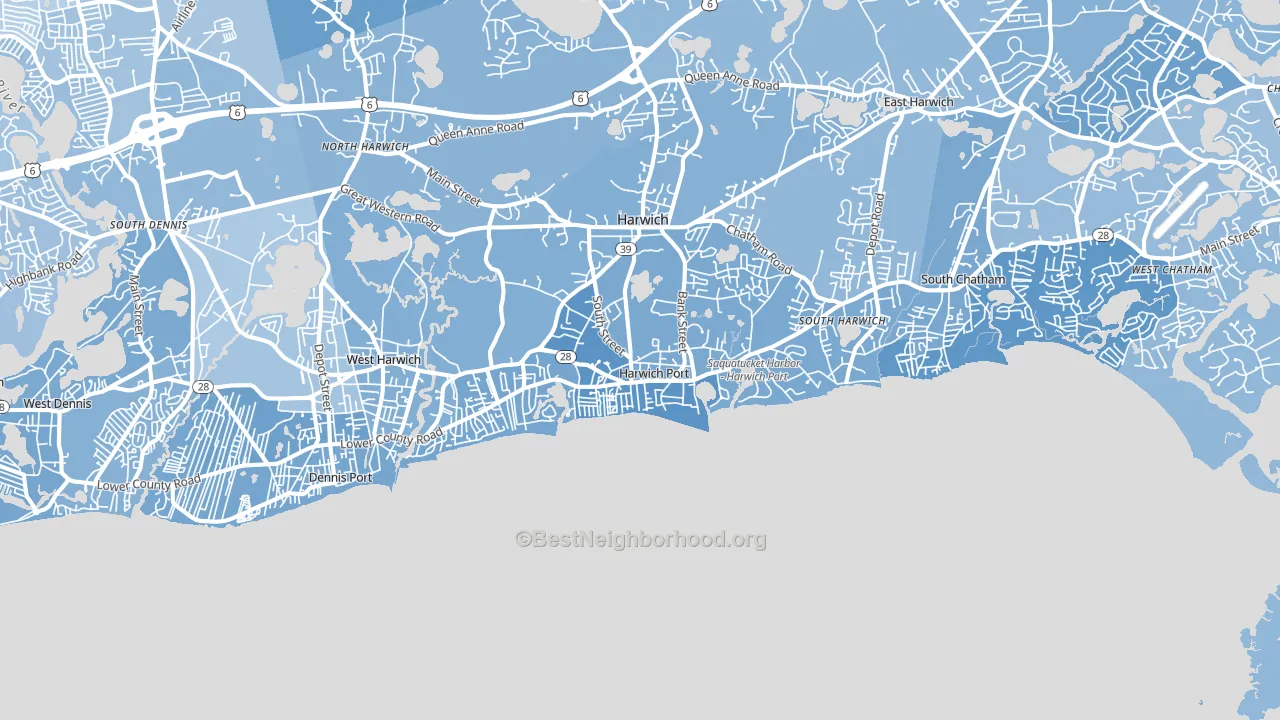 02646, MA block-group political-lean map