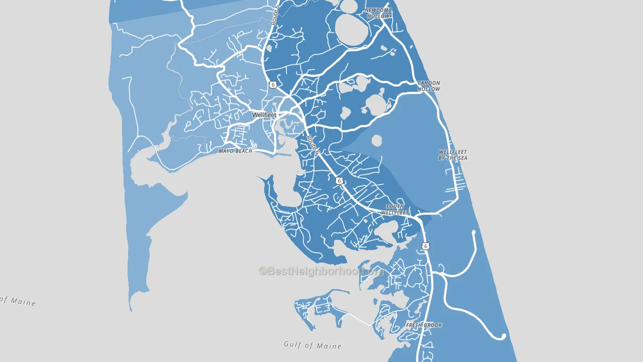 02667, MA block-group political-lean map