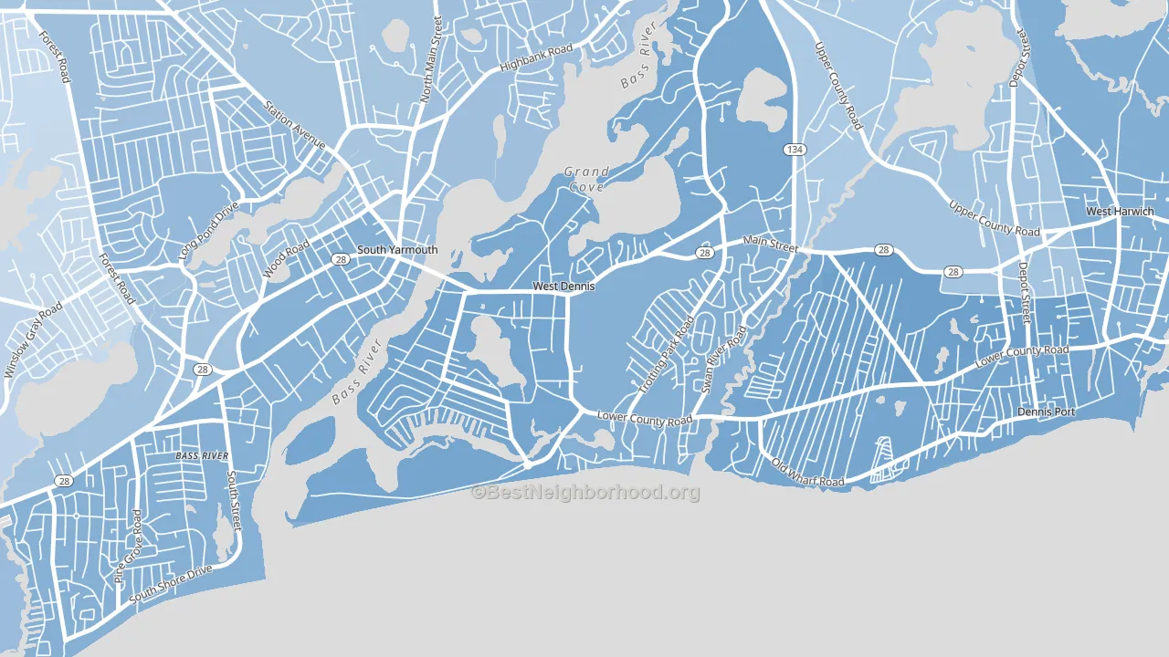 02670, MA block-group political-lean map