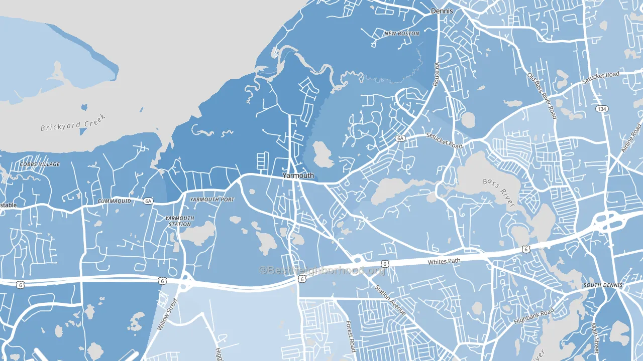 02675, MA block-group political-lean map