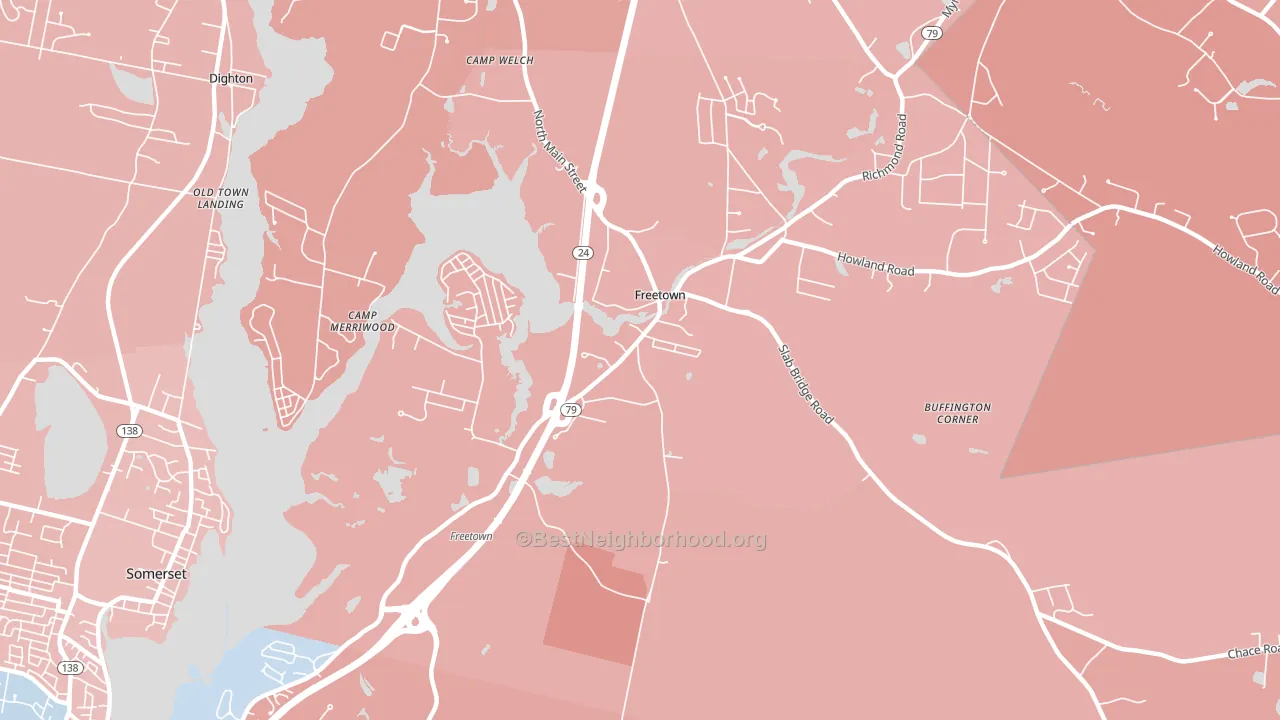 02702, MA block-group political-lean map