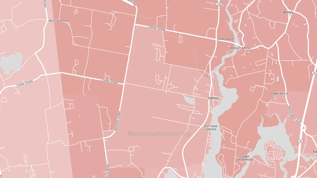 02715, MA block-group political-lean map
