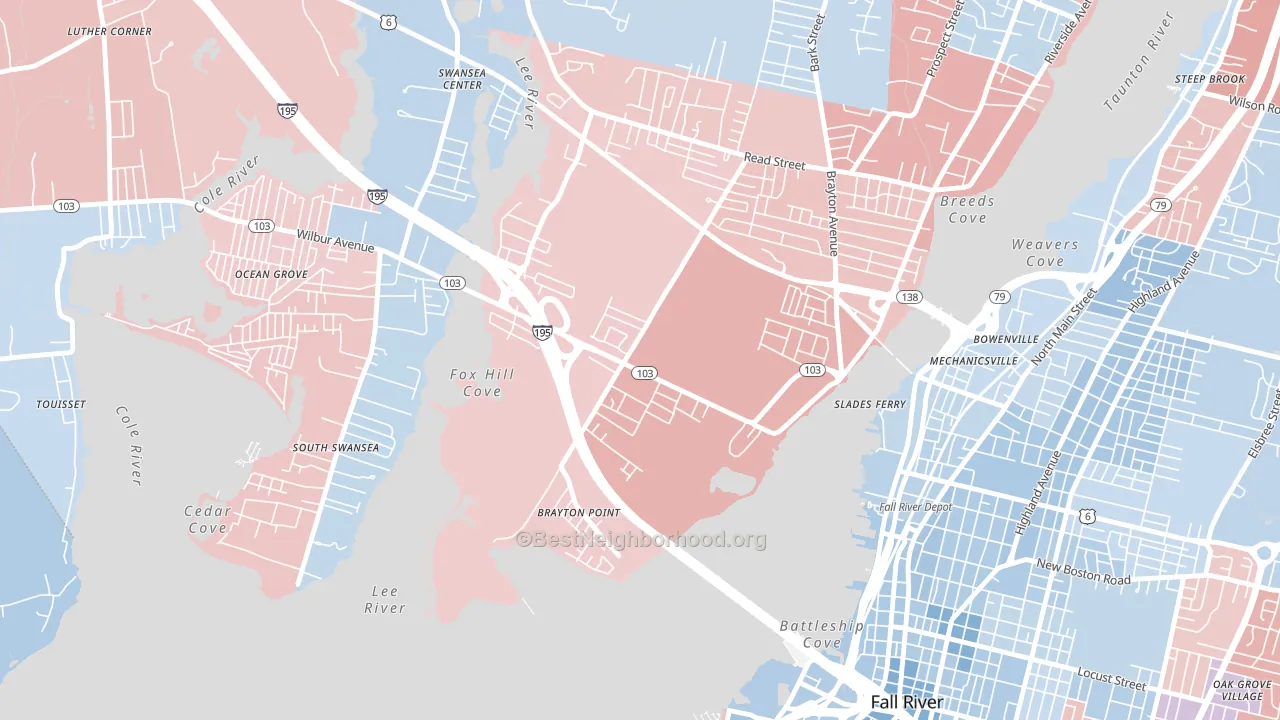 02725, MA block-group political-lean map