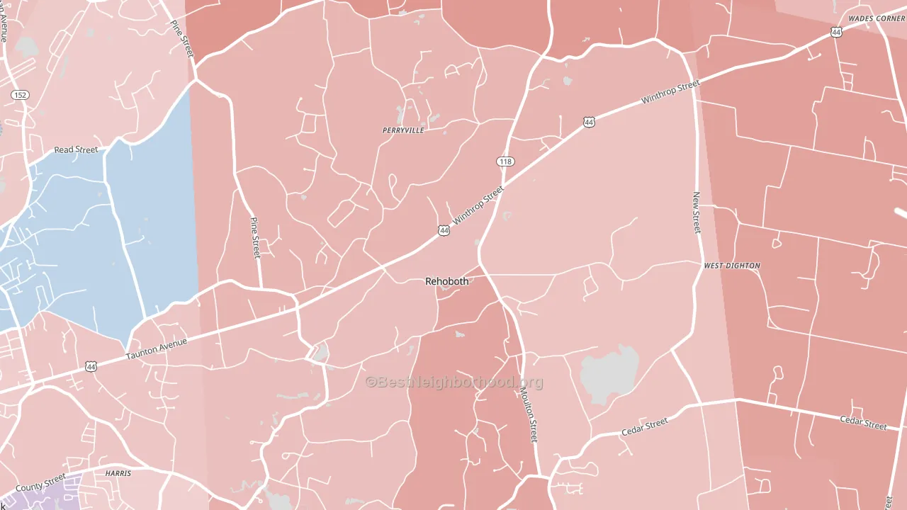 02769, MA block-group political-lean map