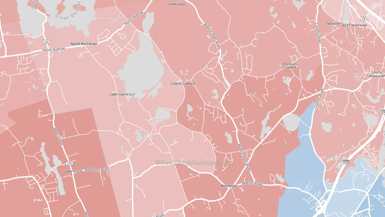 02770, MA block-group political-lean map