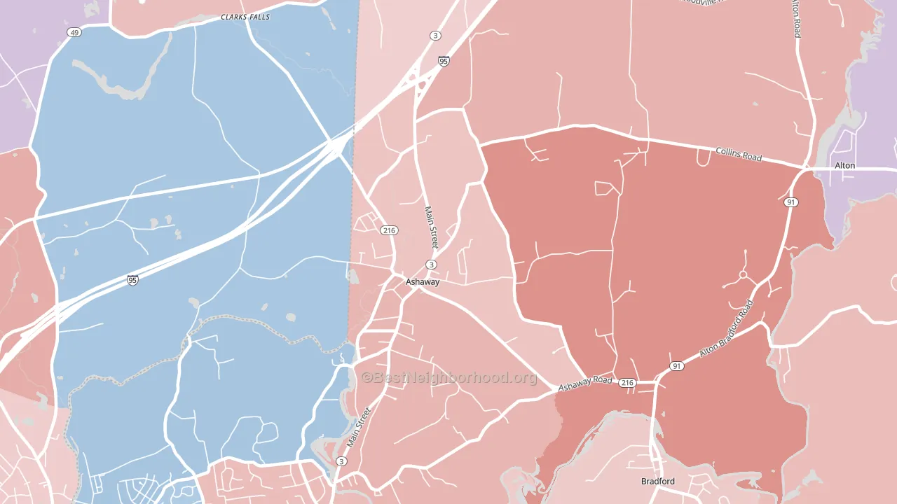 02804, RI block-group political-lean map
