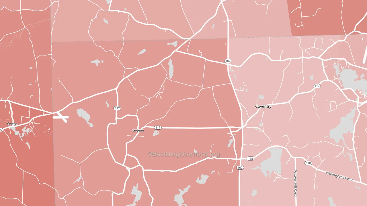 02827, RI block-group political-lean map