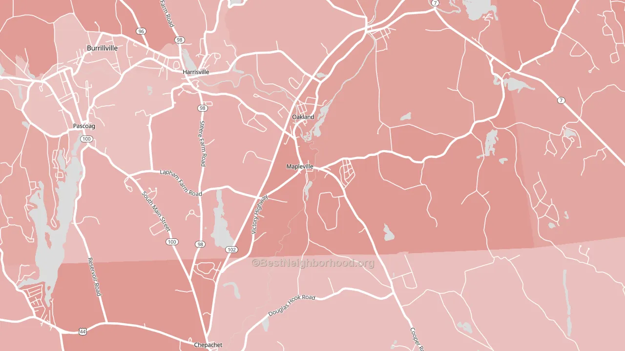02839, RI block-group political-lean map