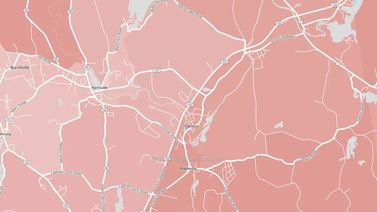02858, RI block-group political-lean map