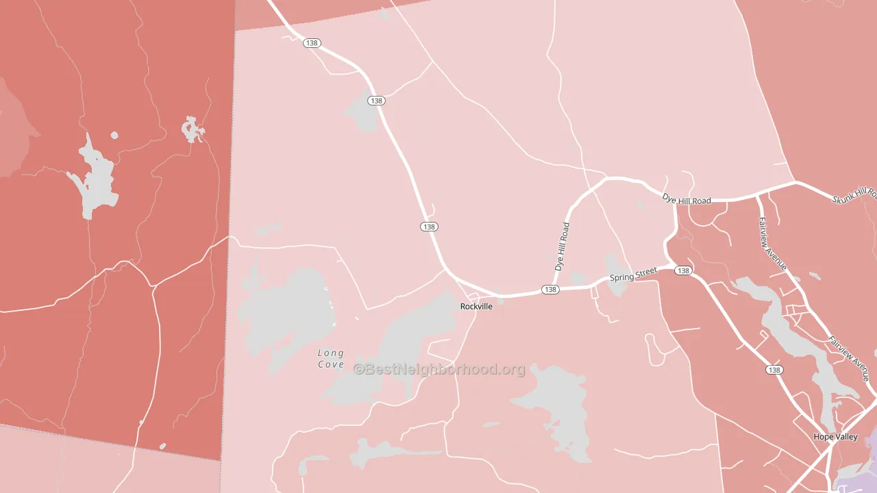 02873, RI block-group political-lean map
