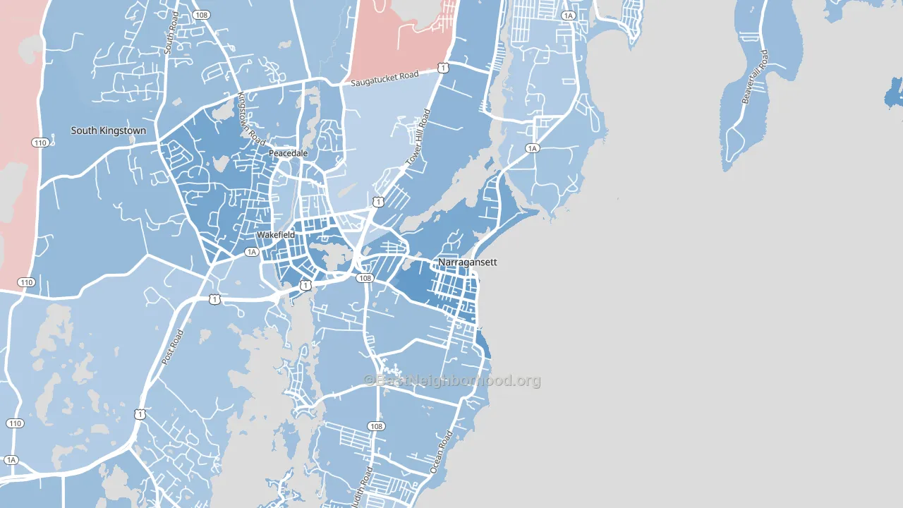 02882, RI block-group political-lean map