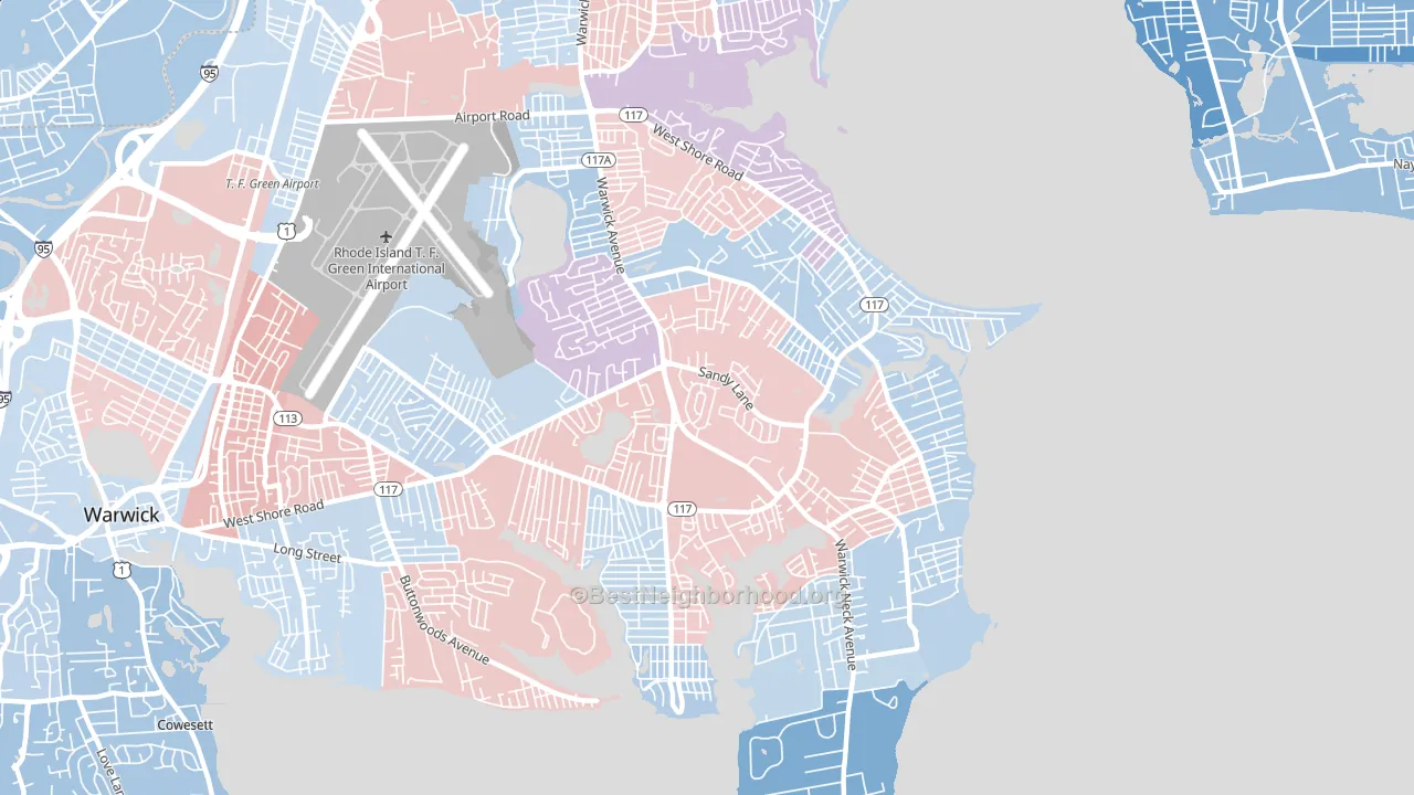02889, RI block-group political-lean map