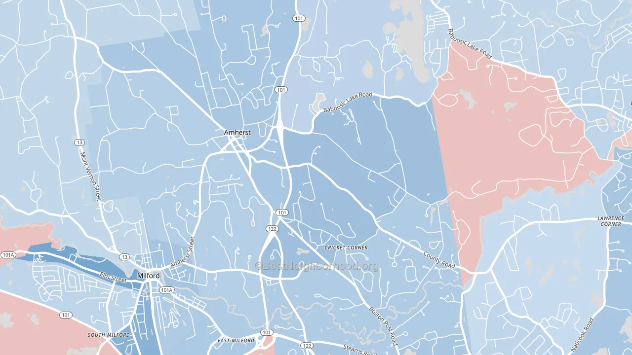 03031, NH block-group political-lean map