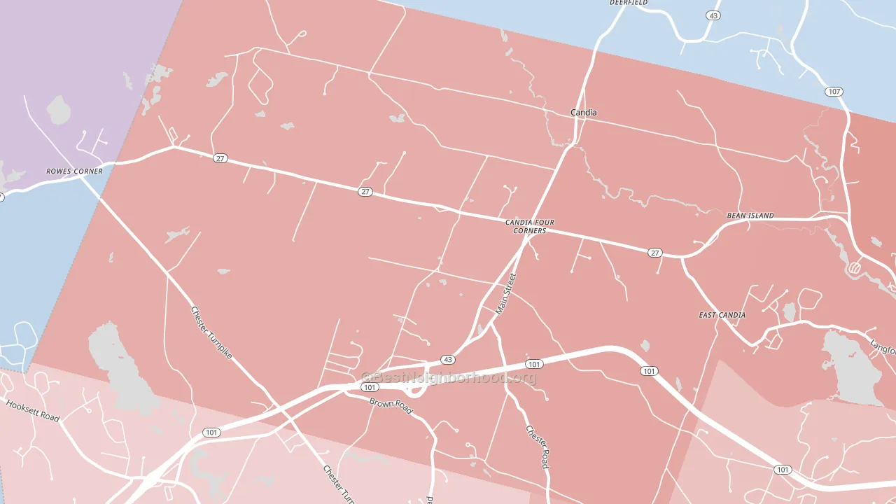 03034, NH block-group political-lean map