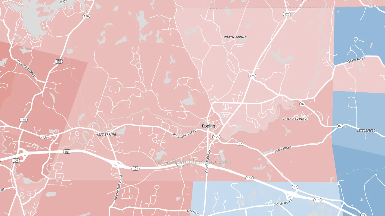 03042, NH block-group political-lean map