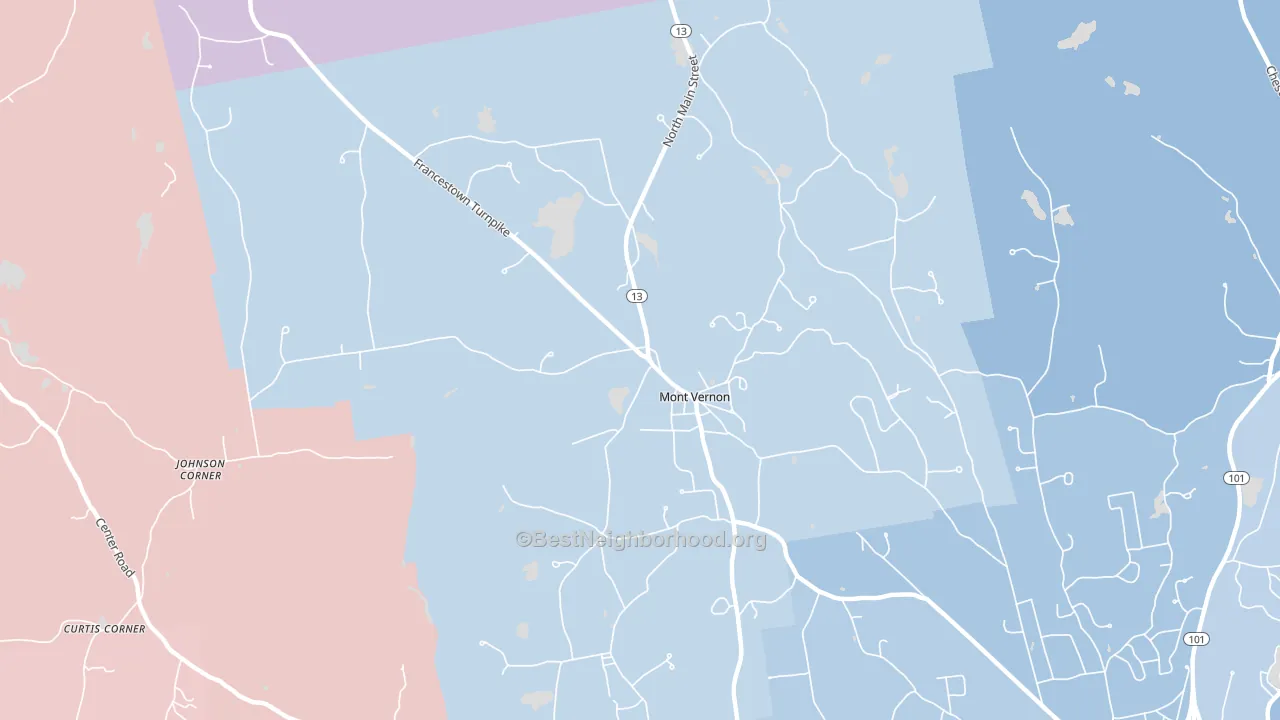 03057, NH block-group political-lean map