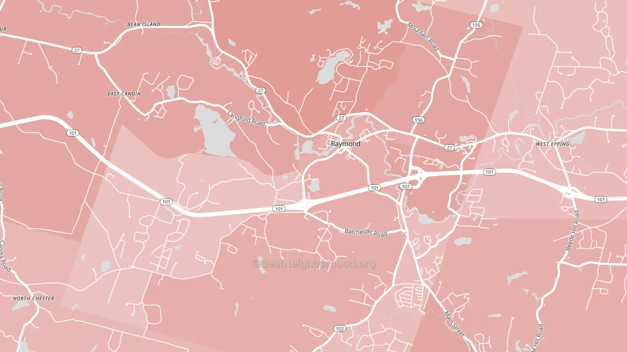 03077, NH block-group political-lean map