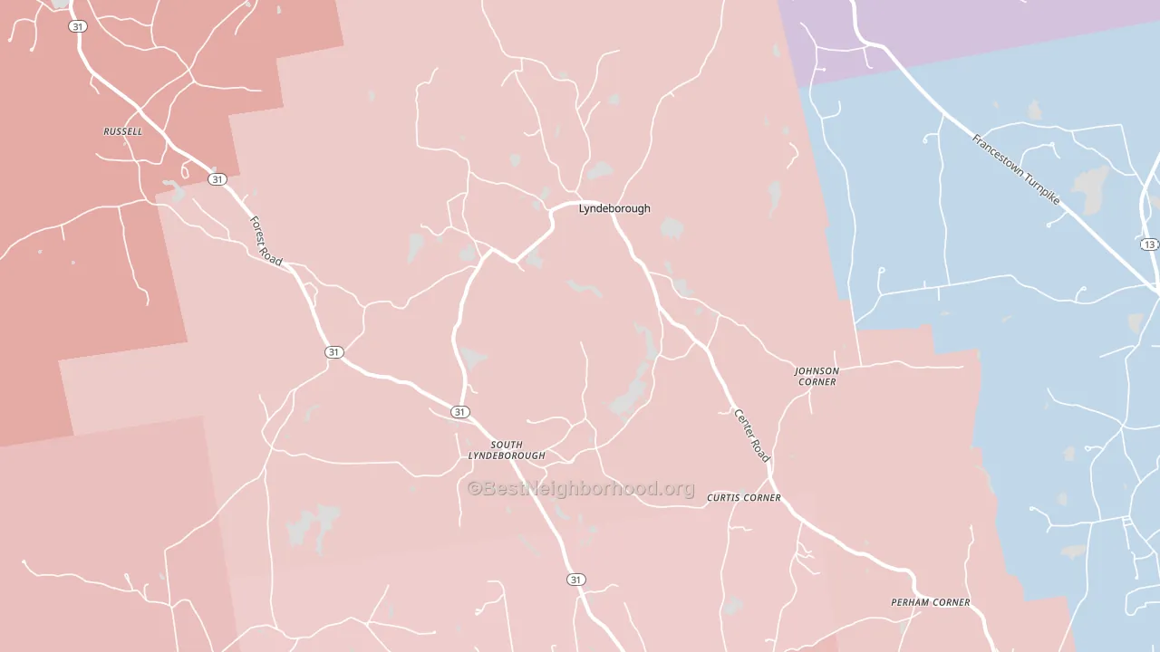 03082, NH block-group political-lean map
