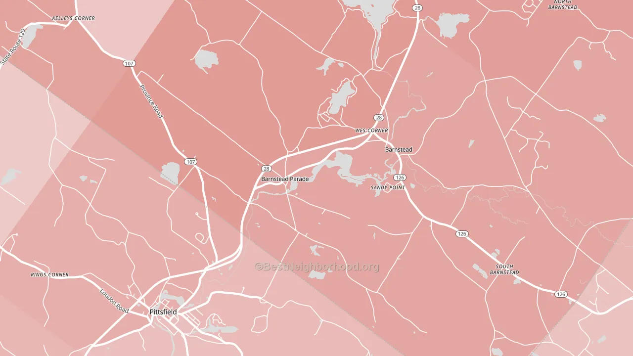 03218, NH block-group political-lean map