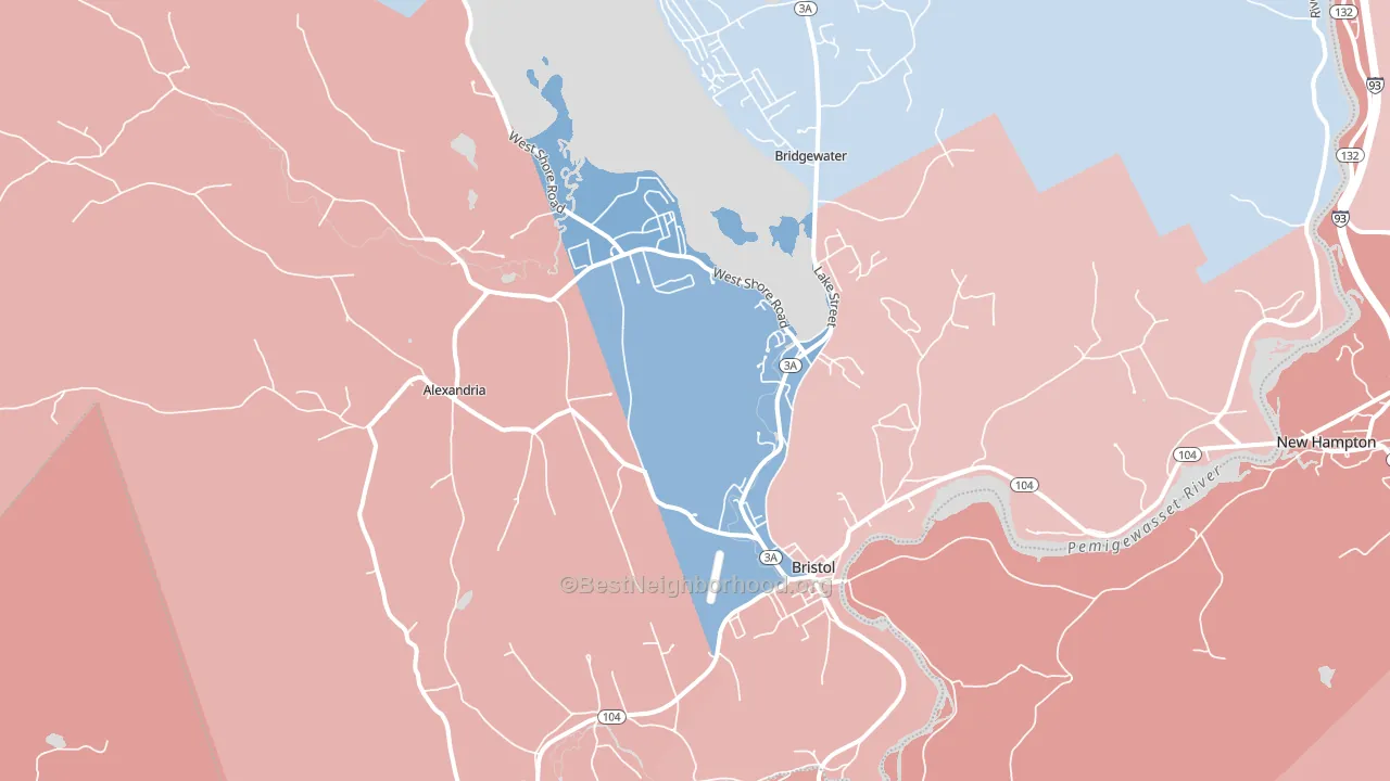 03222, NH block-group political-lean map