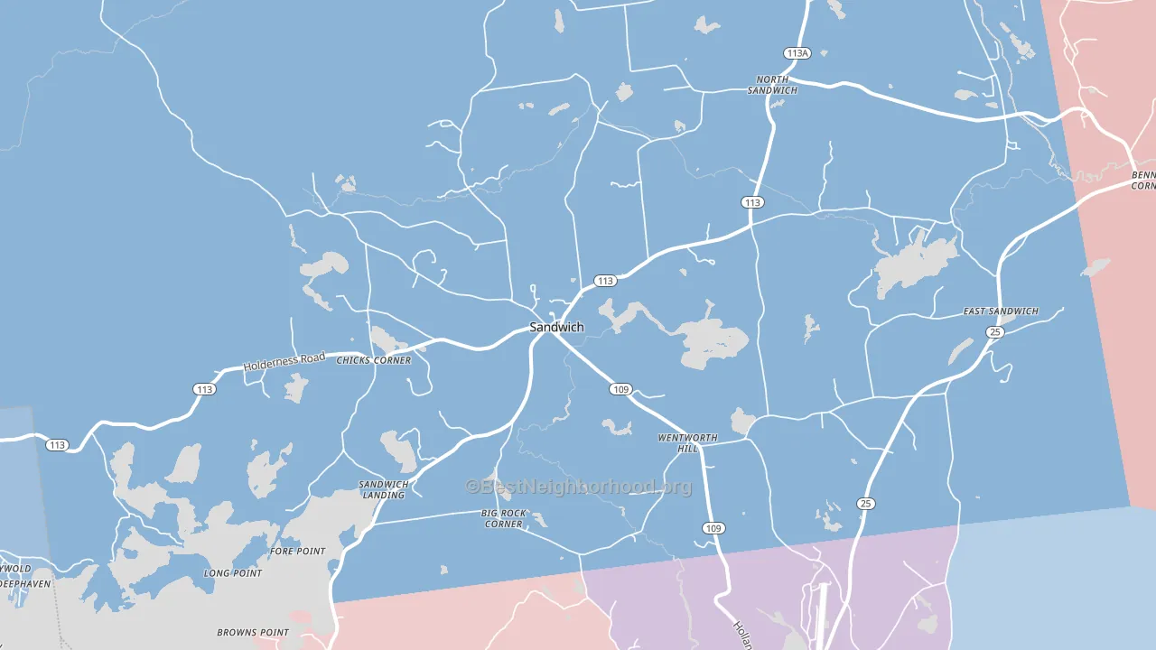 03227, NH block-group political-lean map