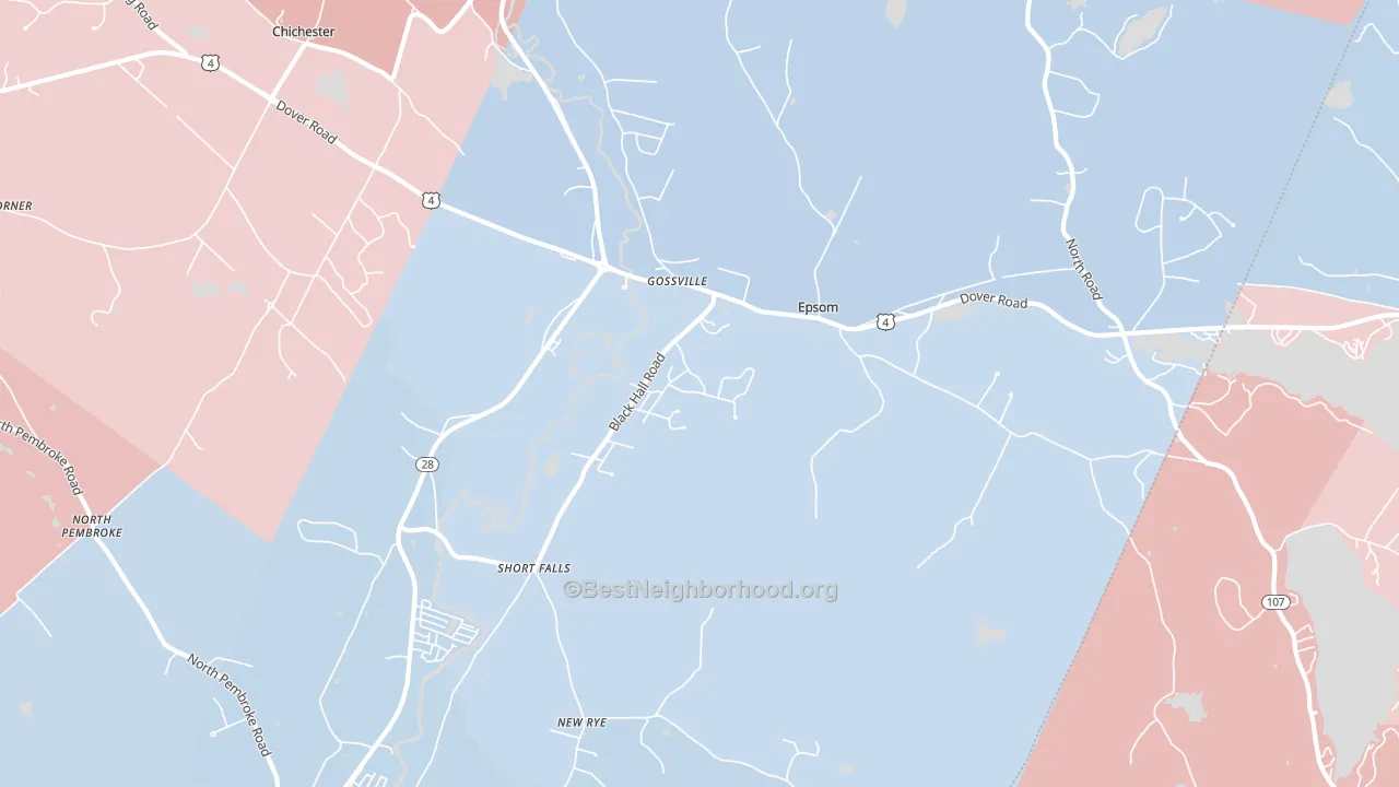 03234, NH block-group political-lean map