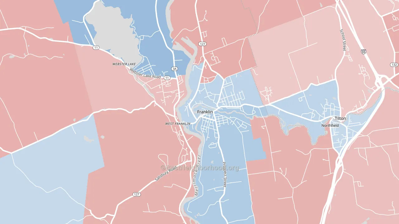 03235, NH block-group political-lean map