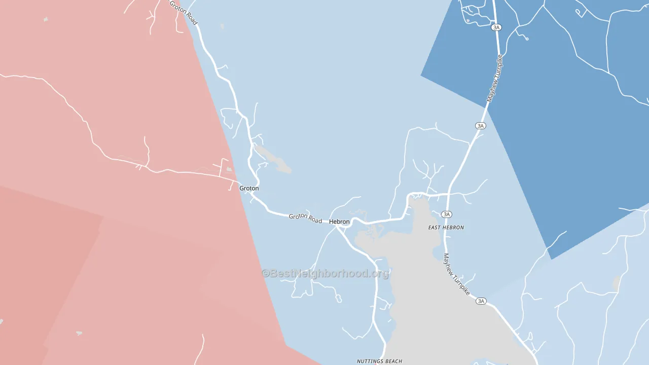 03241, NH block-group political-lean map