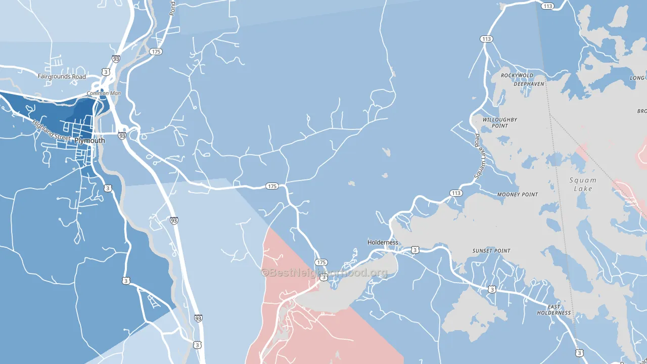 03245, NH block-group political-lean map