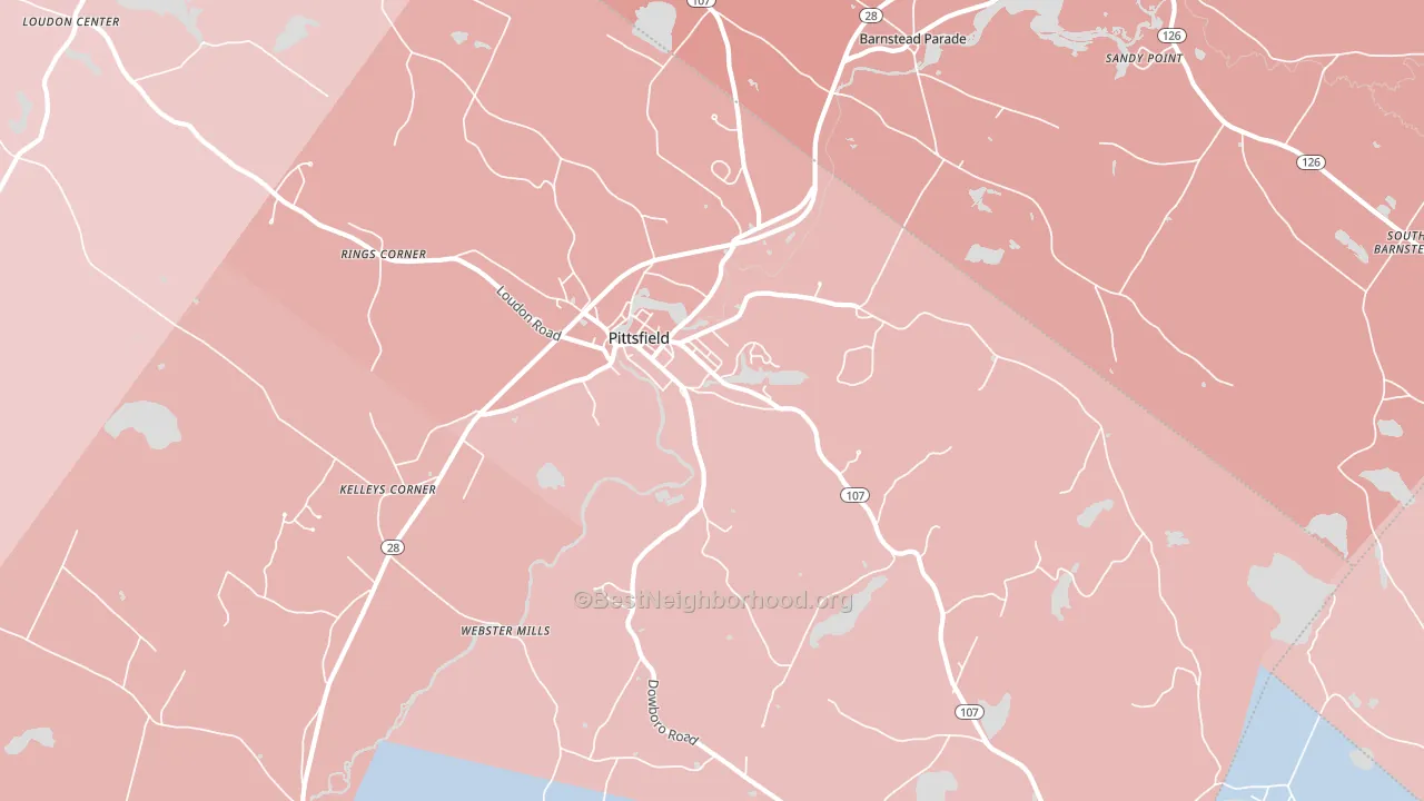 03263, NH block-group political-lean map