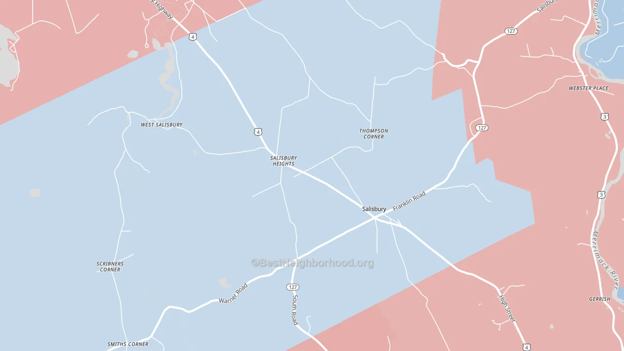 03268, NH block-group political-lean map
