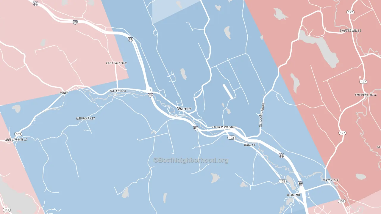 03278, NH block-group political-lean map