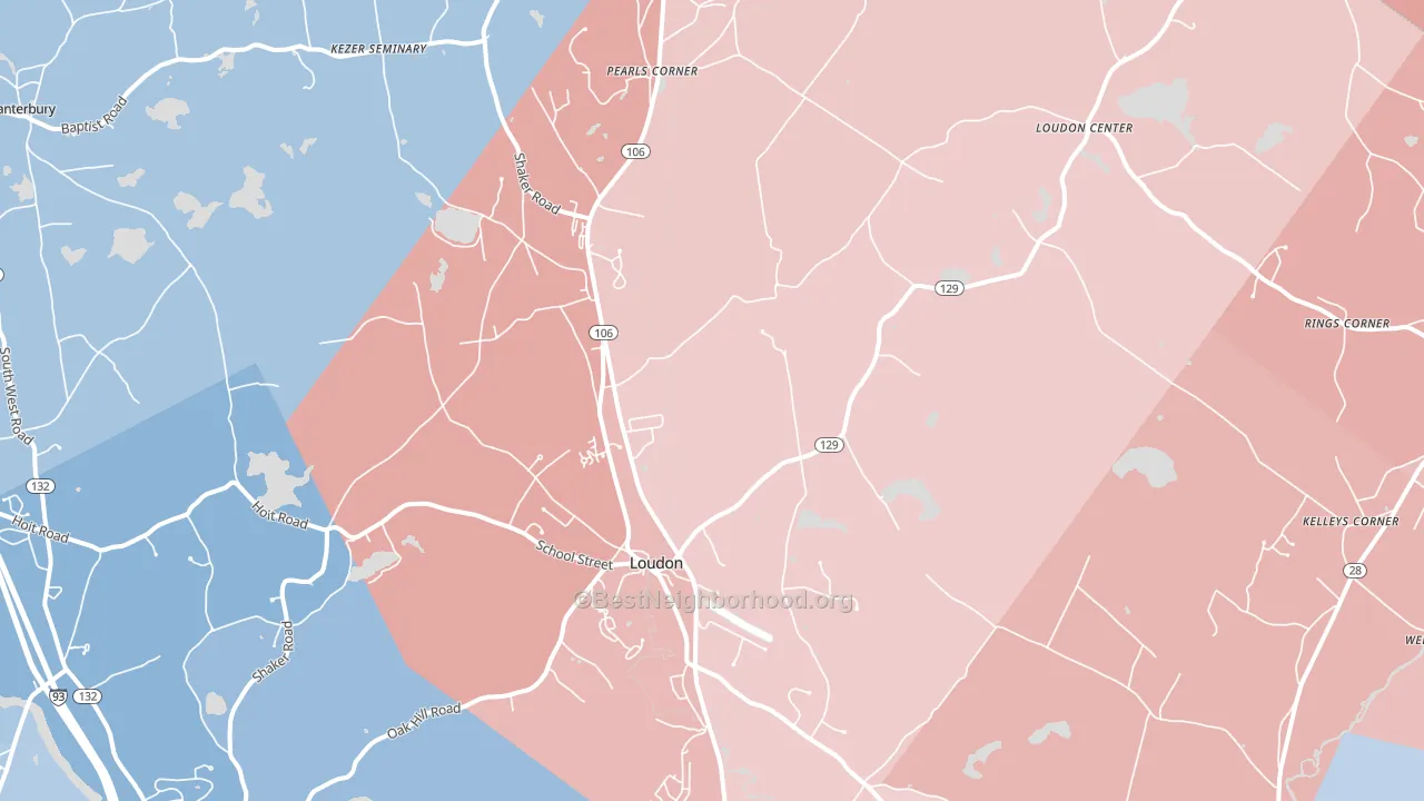 03307, NH block-group political-lean map