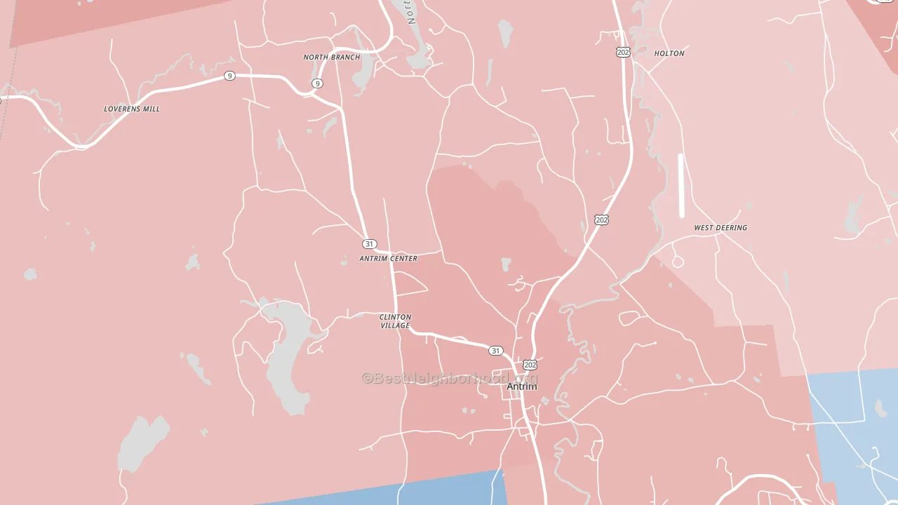 03440, NH block-group political-lean map