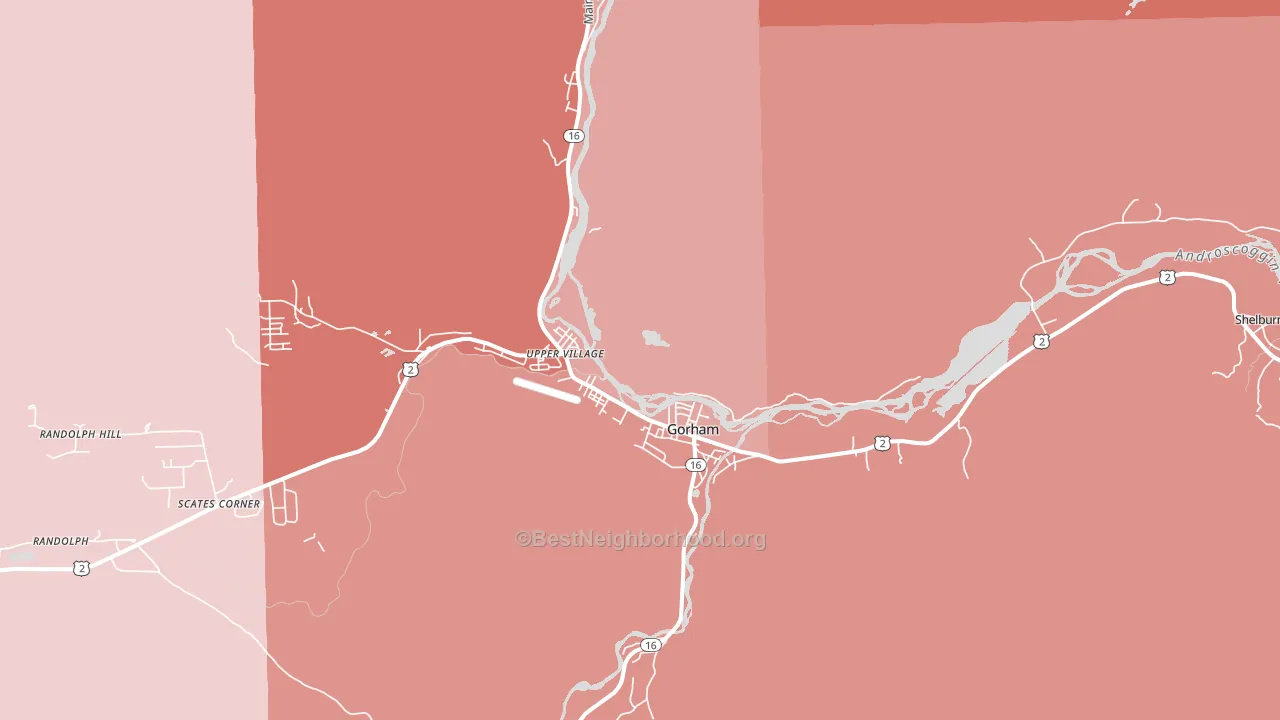 03581, NH block-group political-lean map