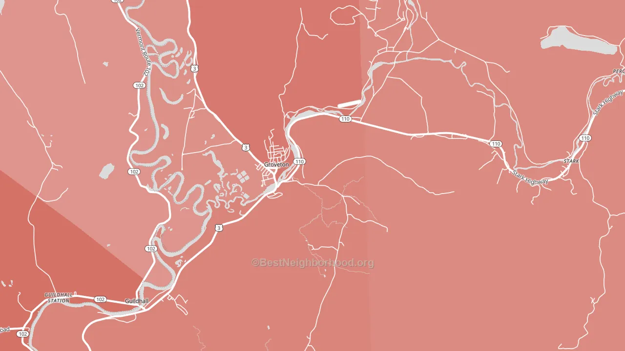 03582, NH block-group political-lean map